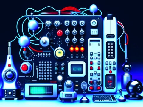 Futuristic Electrical Equipment with Retro Design