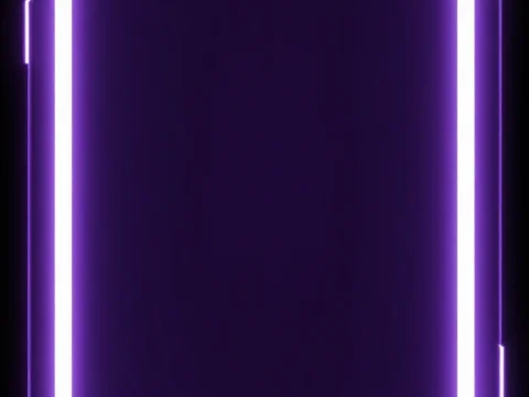 Futuristic Holographic Tablet Frame with Purple Glow