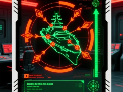 Futuristic Tactical Boarding Operation Interface