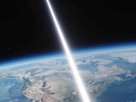 Gamma Ray Burst Impacting Earth