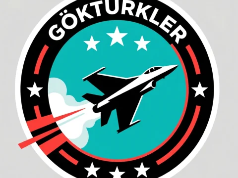 Göktürkler Jet Silhouette Emblem