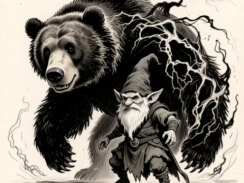 Gnome Druid Summoning Bear Spirit