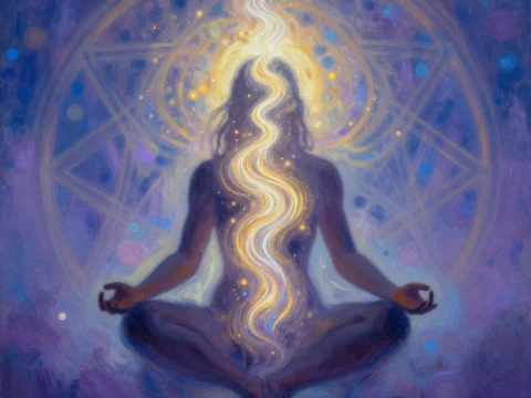 Golden Light Meditation in Cosmic Aura