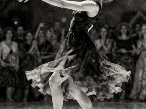 Graceful Dance in Red Heels