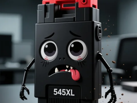 Grotesque Cute Ink Cartridge Character 545XL