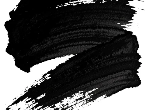 Grunge Black Ink Brush Stroke Texture