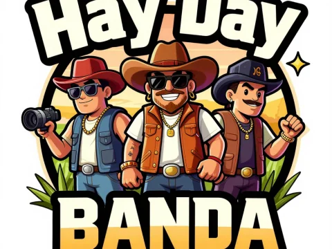 Hay Day Banda Cartoon Trio Logo