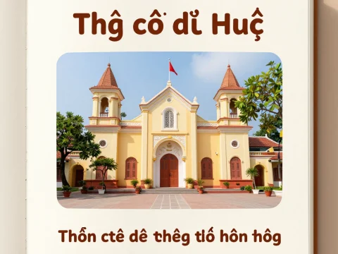 Historic Hue Cathedral in Vietnam