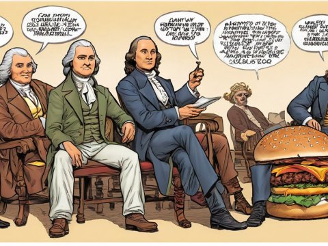 Historical Figures in a Modern Burger Debate