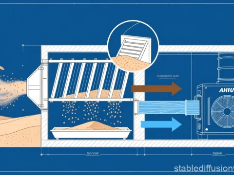 HVAC Sand Trap Louver System Blueprint