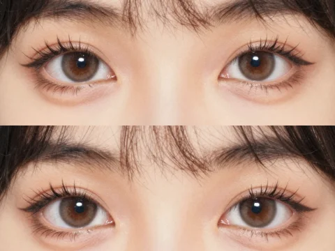 Hyper Realistic Close-Up of Brown Eyes