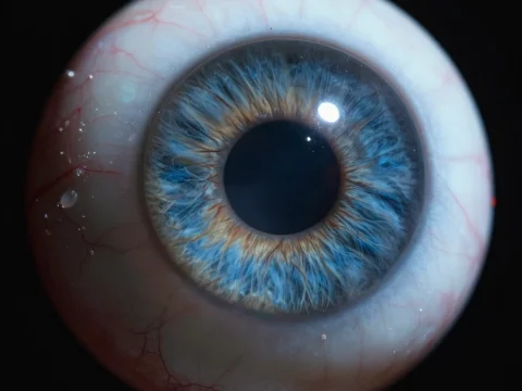 Hyper-Realistic Floating Human Eyeball