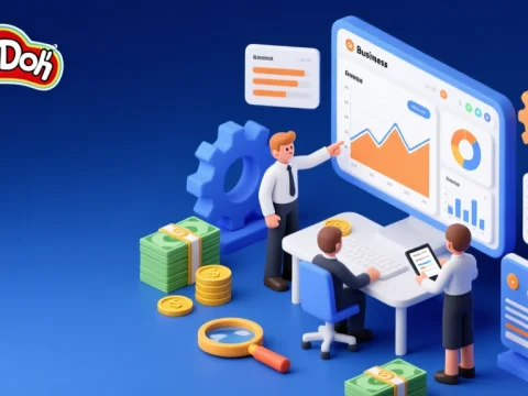 Isometric Modern Business Analytics Meeting