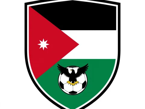 Jordan Football Crest with National Colors and Eagle