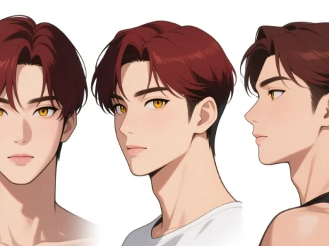 Korean Idol Anime Character Turnaround