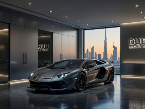 Lamborghini in Dubai Luxury Garage