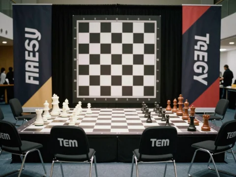 Large Chess Setup at TEM Energy Chess Event