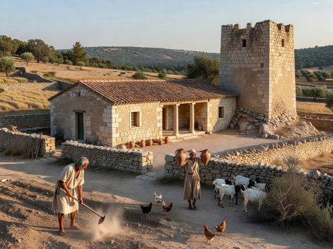 Late Antique Pamphylia Farmstead Reconstruction