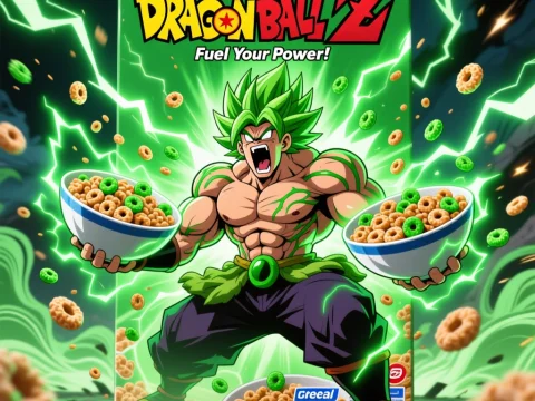 Legendary Dragon Ball Z Broly Cereal Power Crunch