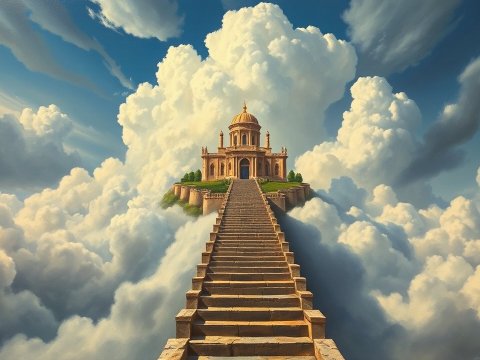 Legendary Temple Above the Clouds