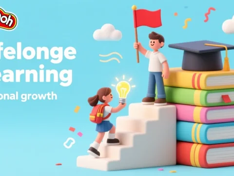 Lifelong Learning and Personal Growth Illustration