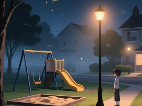 Lonely Night at the Suburban Playground