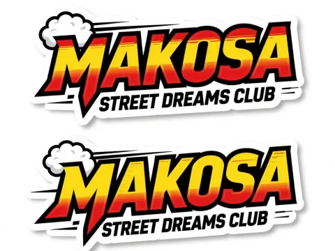 Makosa Street Dreams Club Vintage Motorsport Stickers