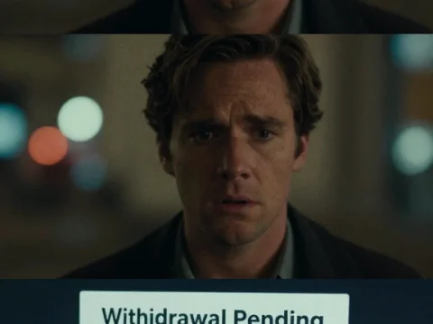 Man Confused by Pending Withdrawal Notification