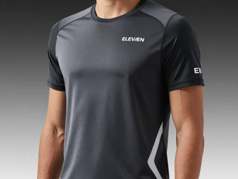 Minimalist Elevaen Running T-Shirt in Dark Gray