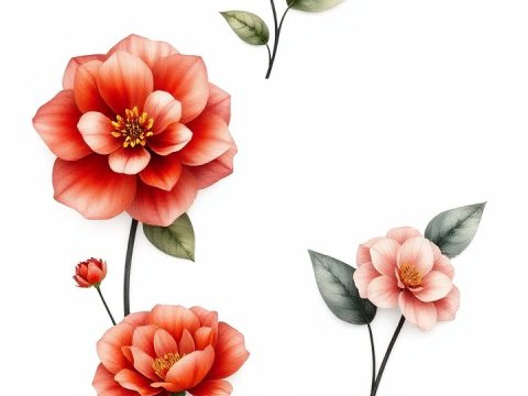 Minimalist Floral Arrangement with Soft Colored Flowers