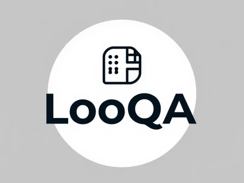 Minimalist LooQA Logo Design