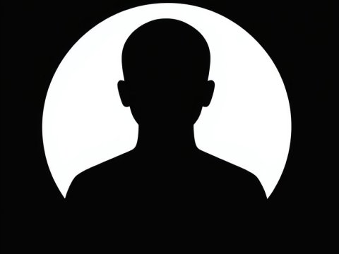 Minimalist Silhouette Profile Icon