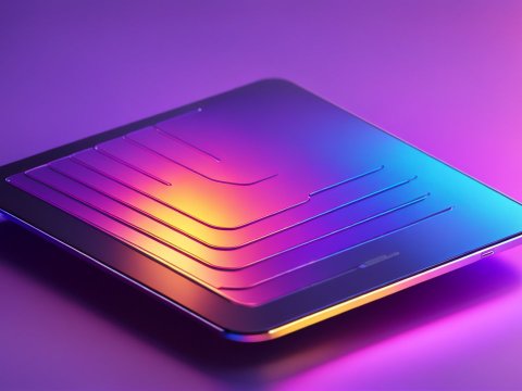 Minimalistic Modern Shield with Gradient Lighting