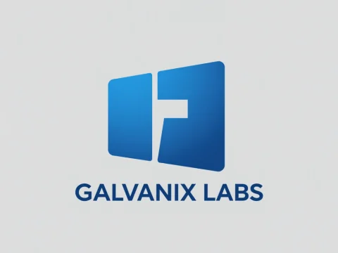 Modern Blue Logo Design for Galvanix Labs