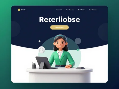 Modern Glassmorphism Receptionist UI Design