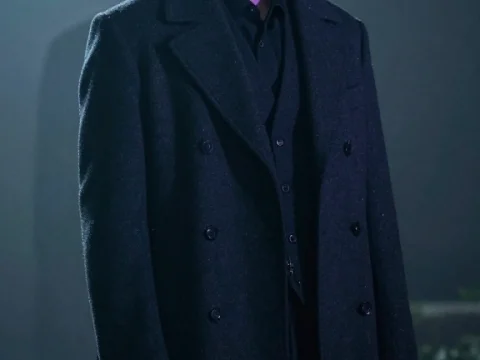 Mysterious Man in Dark Overcoat