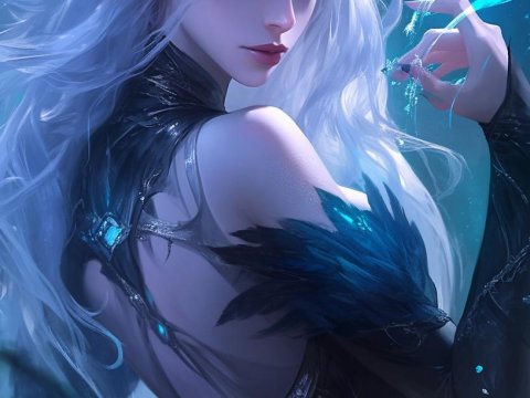 Mystical Elf Sorceress in Enchanted Forest