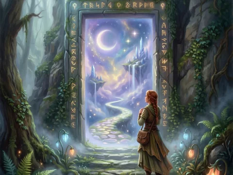 Mystical Portal to a Dreamlike Realm