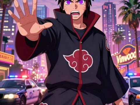 Nagato in Urban Anime Action Scene