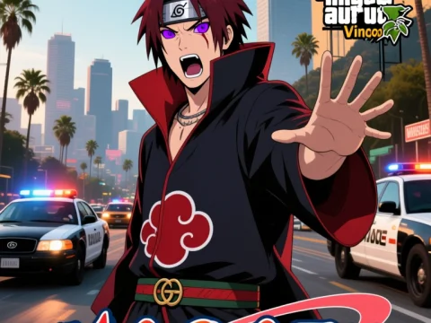 Nagato Screaming in Urban Cityscape