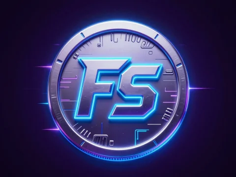 Neon FS Gaming Avatar Logo