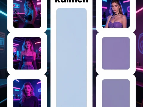 Neon-lit Portraits in Cyberpunk Style