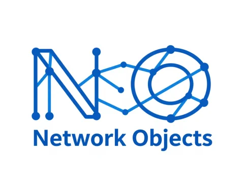 Network Objects Tech Logo with Connected Nodes