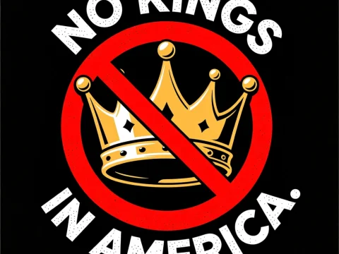 No Kings in America Graphic Design