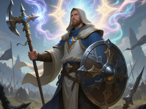 Oblivion Cleric Casting a Powerful Spell