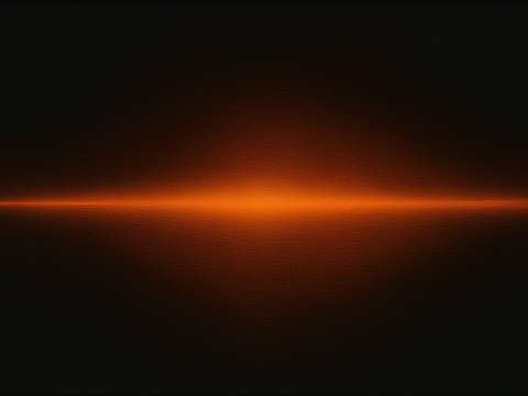 Orange Glowing Horizontal Light Gradient on Dark Background