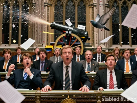 Parliamentary Chaos with Cannon and Pigeon