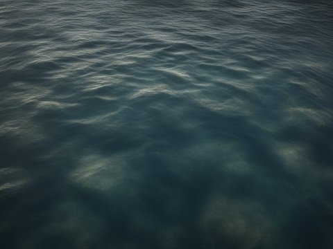 Photorealistic Calm Ocean Surface