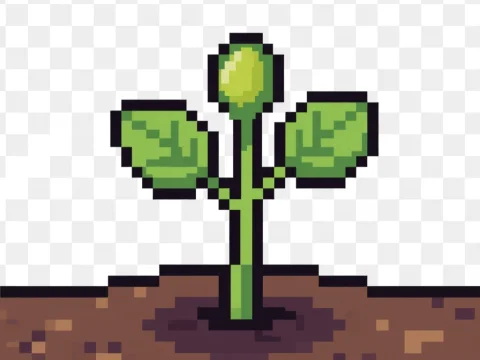Pixel Art Nightshade Seedling