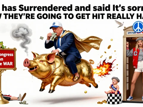 Political Satire on War and Congressional Authority